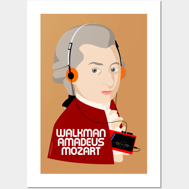 W. Amadeus Mozart Wall Art by tuditees